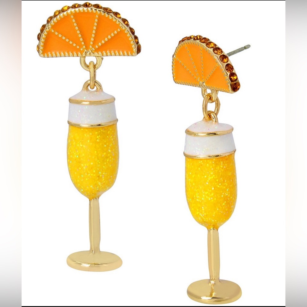 Betsey Johnson Mimosa Drop Earrings